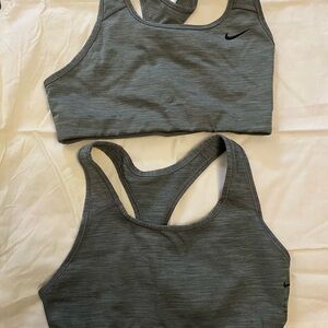 Nike Gray Sports Bra Seamless Racerback